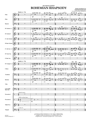 Bohemian Rhapsody (arr. Paul Murtha) - Conductor Score (Full Score)