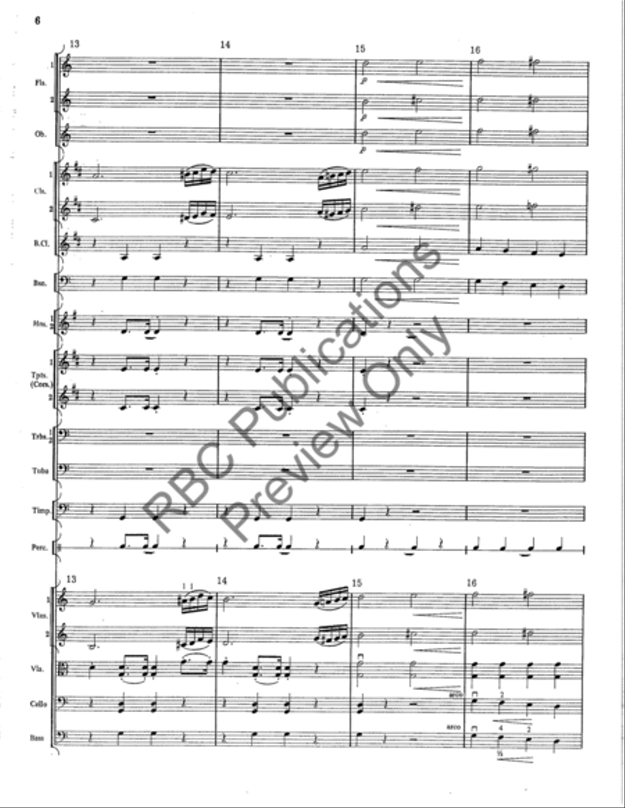 Concert March Full Orchestra scores gallery preview page 7