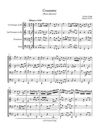 Courante (Brass Quartet)