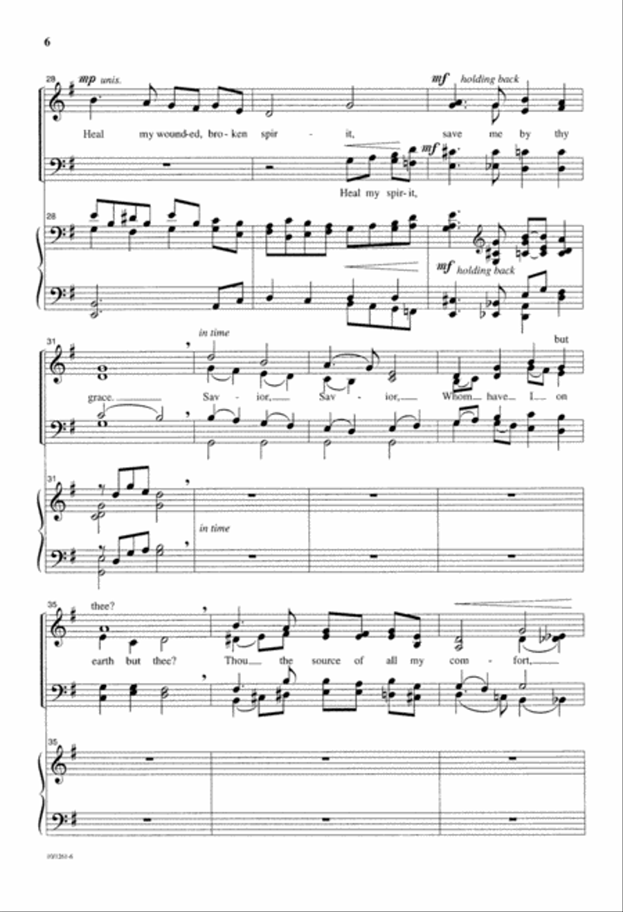 Pass Me Not, O Gentle Savior 4-Part scores gallery preview page 6
