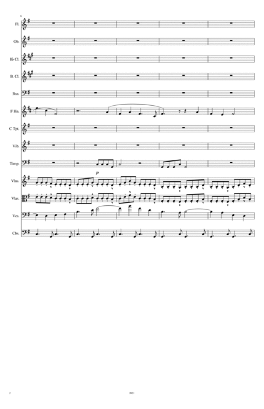 Symphonic Poem # 3: On Our Way Full Orchestra scores gallery preview page 3