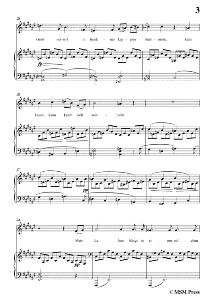 Schubert-Heimliches Lieben,Op.106 No.1,in F sharp Major,for Voice&Piano Voice scores gallery preview page 5
