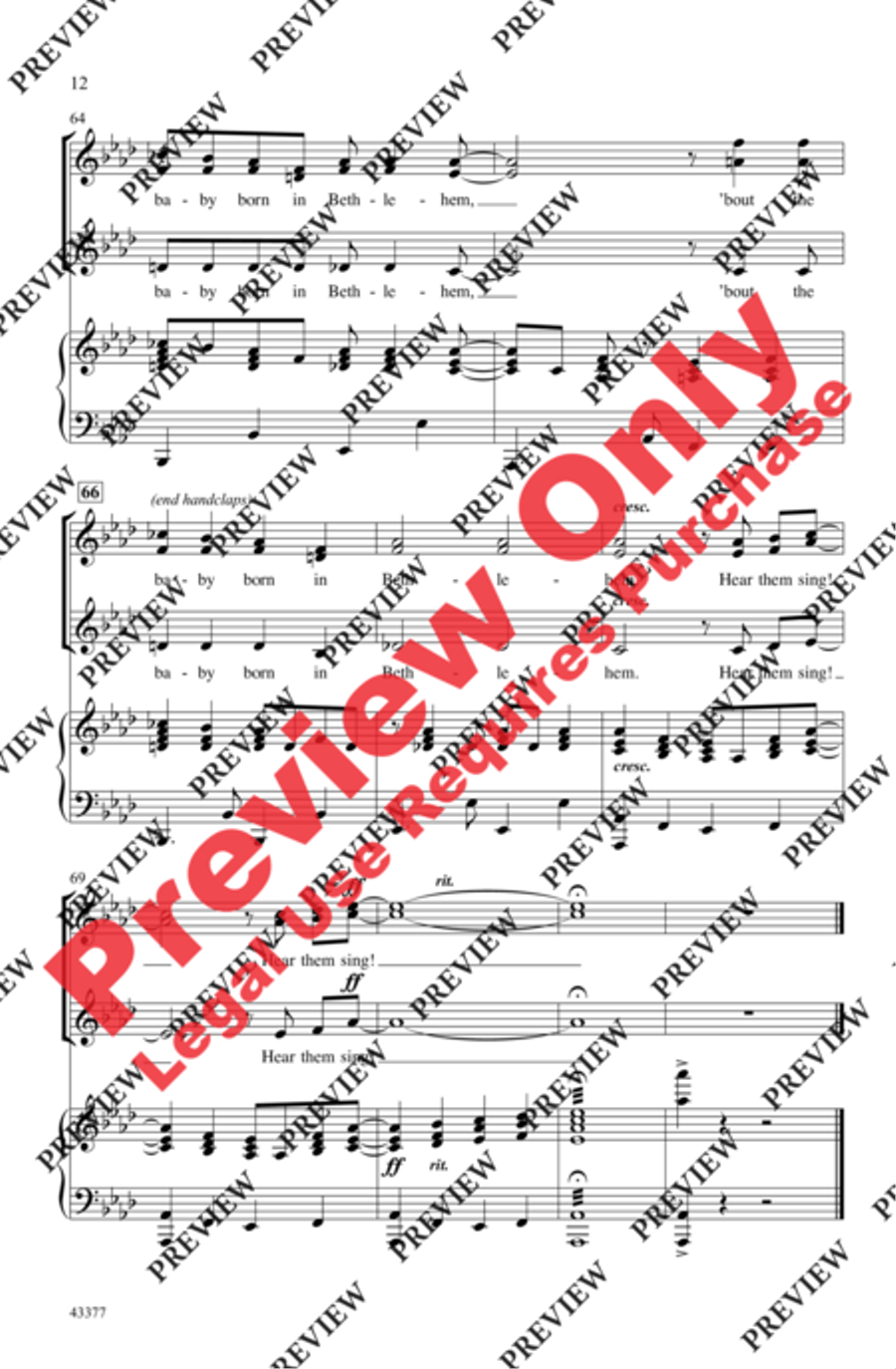 Can You Hear the Angels? Can You Hear the Angels? Women's Choir scores gallery preview page 12