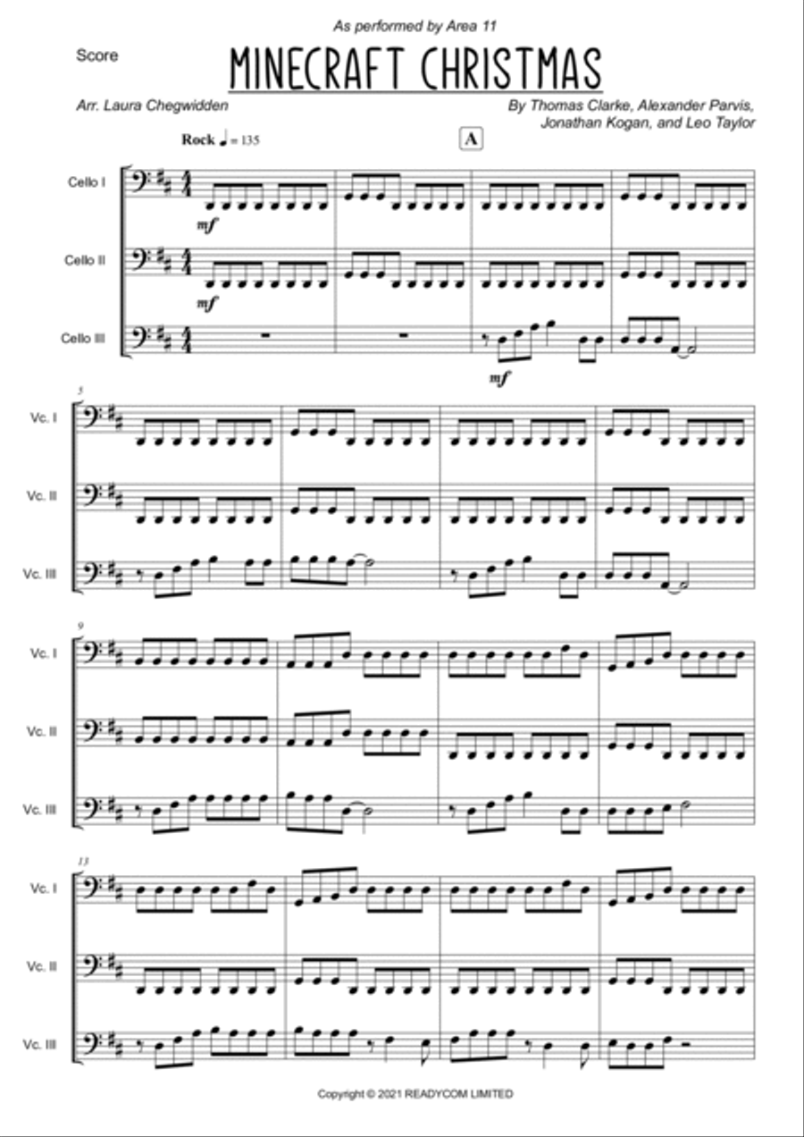 Minecraft String Trio scores gallery preview page 3