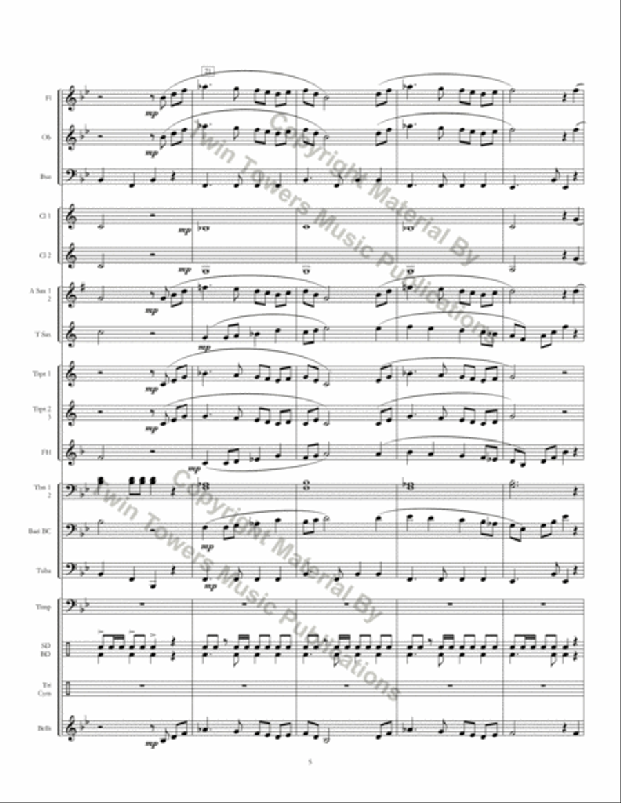 Northshore March Concert Band scores gallery preview page 7