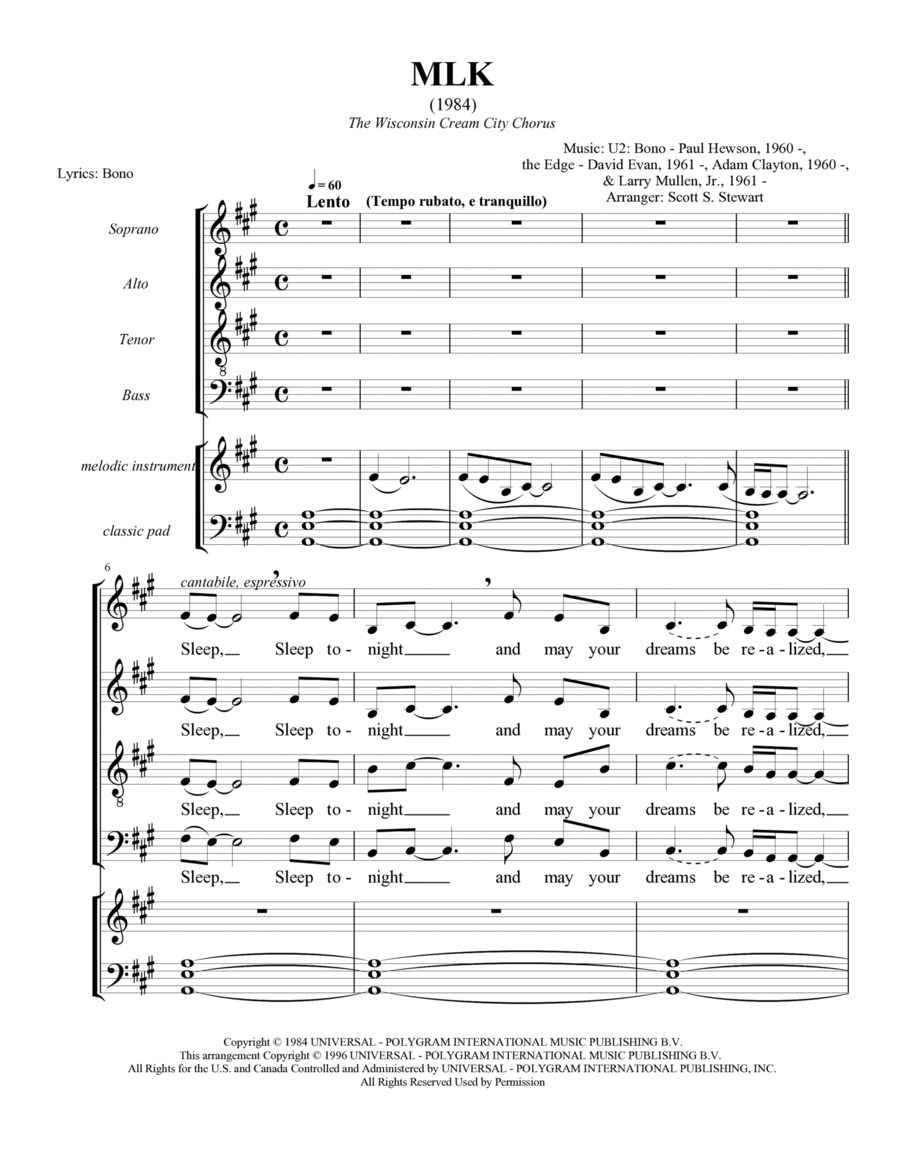 Mlk 4-Part scores gallery preview page 1