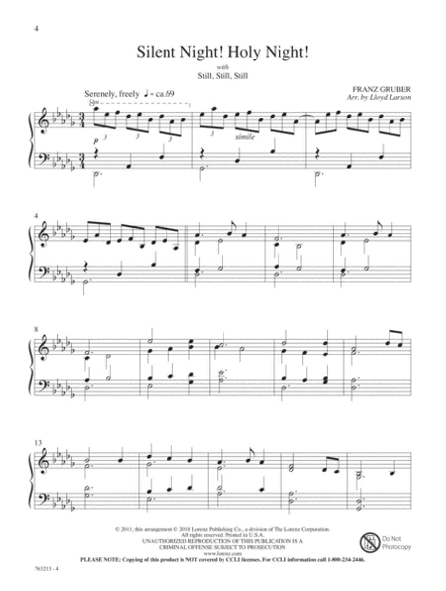 A Quiet Christmas Piano Solo scores gallery preview page 14