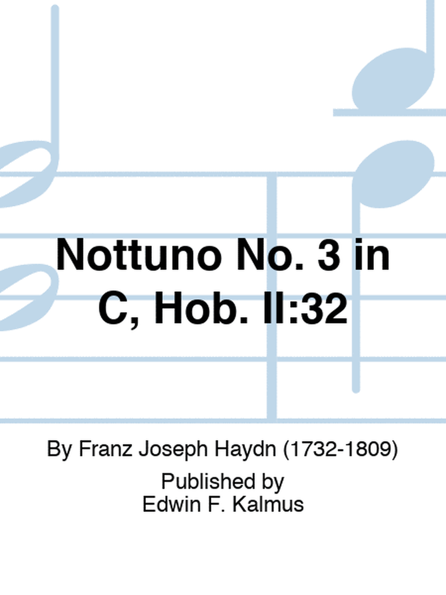 Nottuno No. 3 in C, Hob. II:32