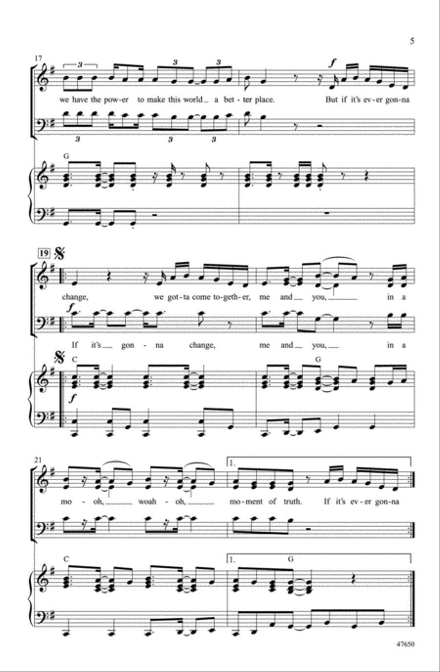 Moment of Truth Moment of Truth Choir scores gallery preview page 4