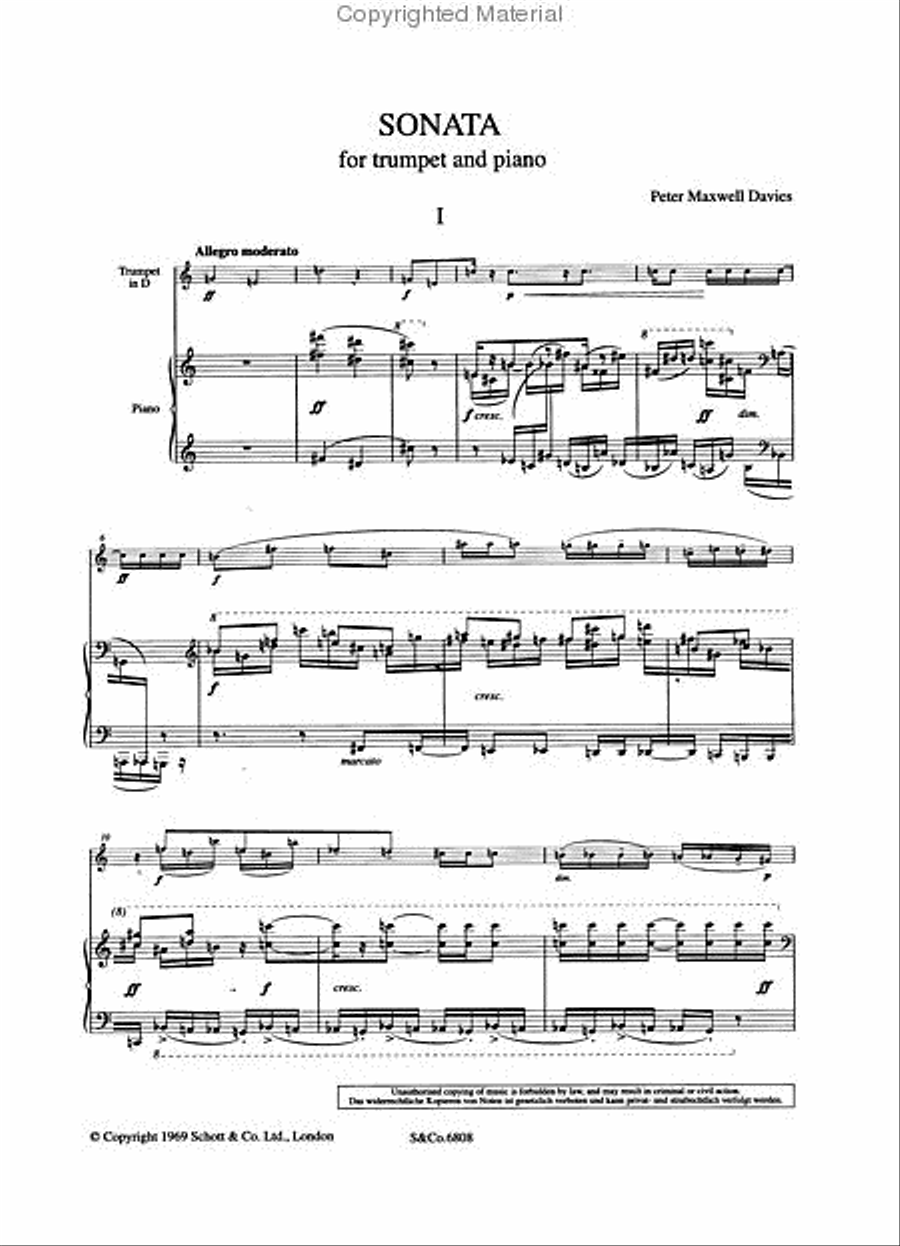 Sonata Sonata Trumpet Solo scores gallery preview page 2