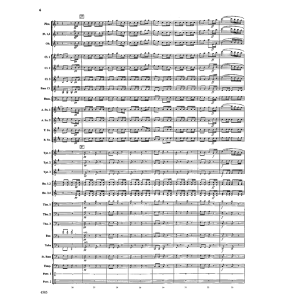 William Tell Overture Concert Band scores gallery preview page 5