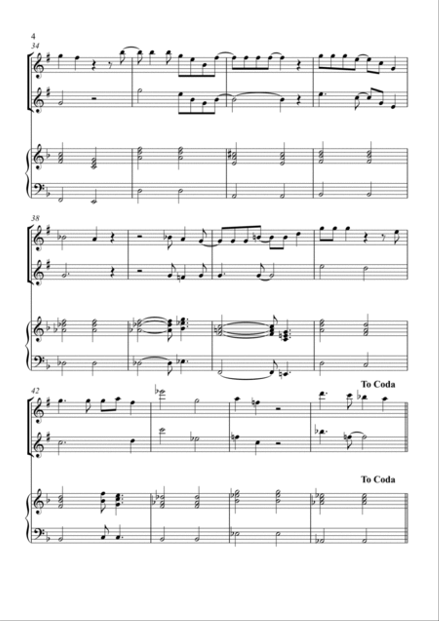 Goodbye Yellow Brick Road Clarinet Duet scores gallery preview page 4
