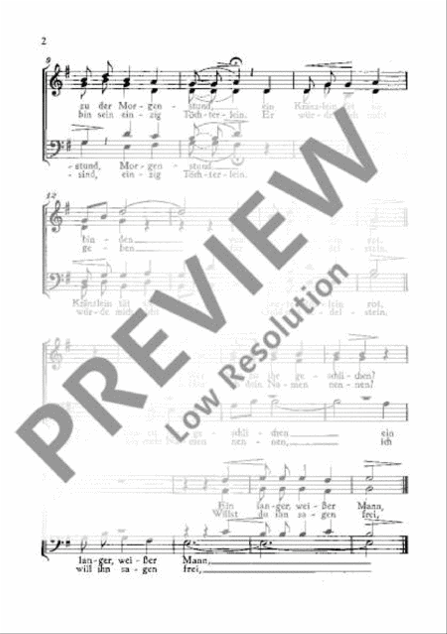 Drei Volkslieder A Cappella scores gallery preview page 3