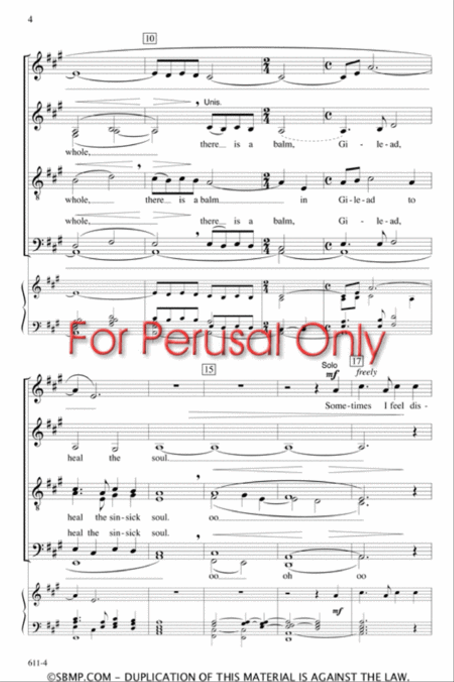 There Is a Balm in Gilead - SATB divisi Octavo Divisi scores gallery preview page 3
