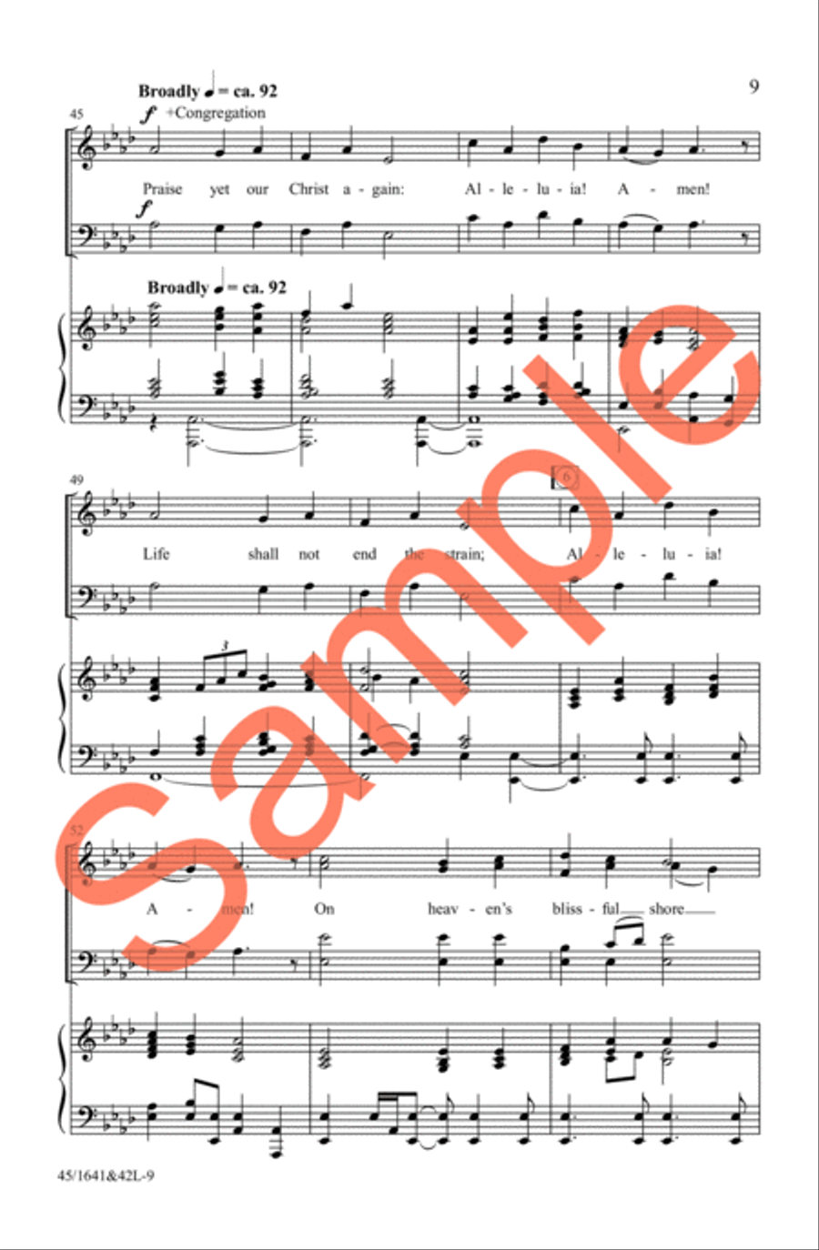 A Festival of Hymns SATB 4-Part scores gallery preview page 9