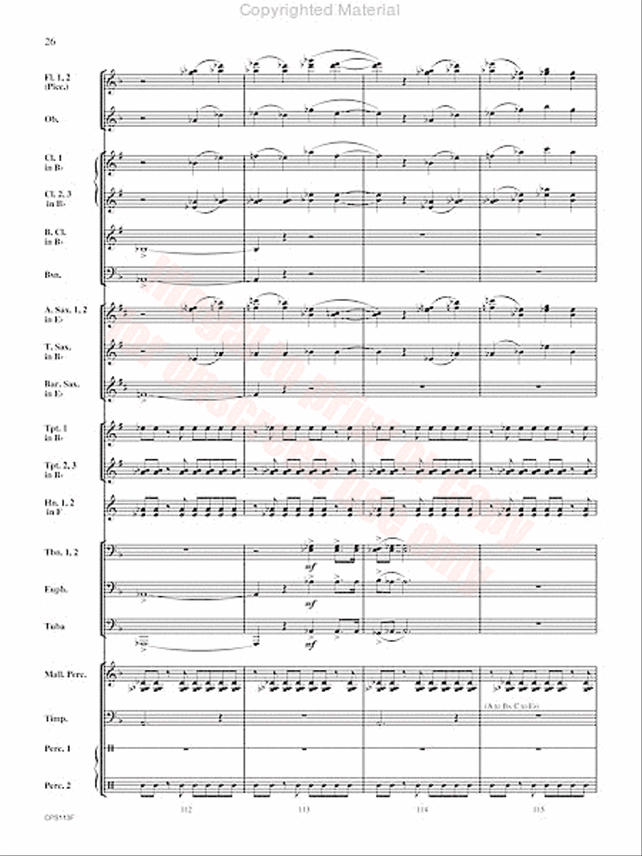 Converse Fantasy Concert Band scores gallery preview page 27