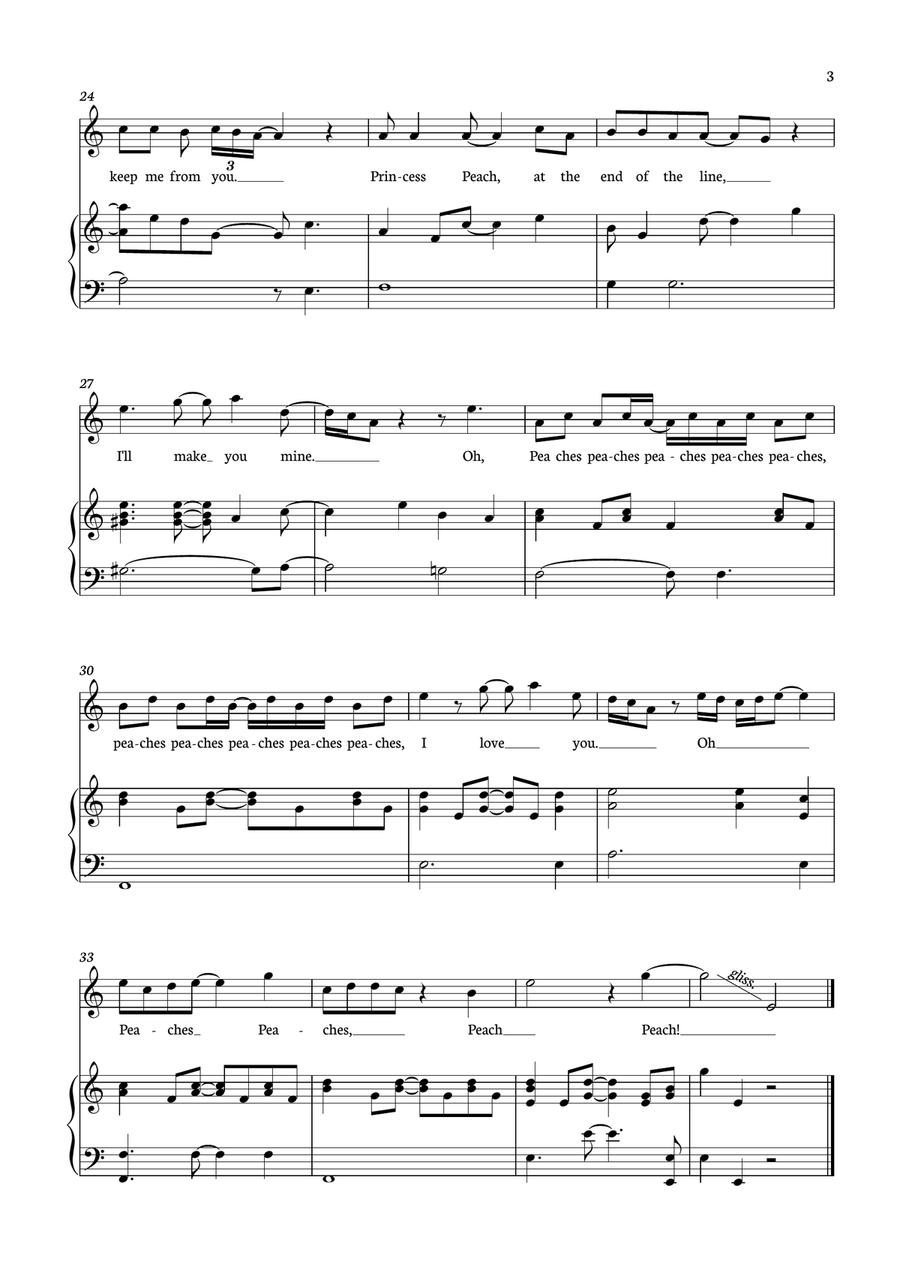 Peaches Peaches Flute Solo scores gallery preview page 3