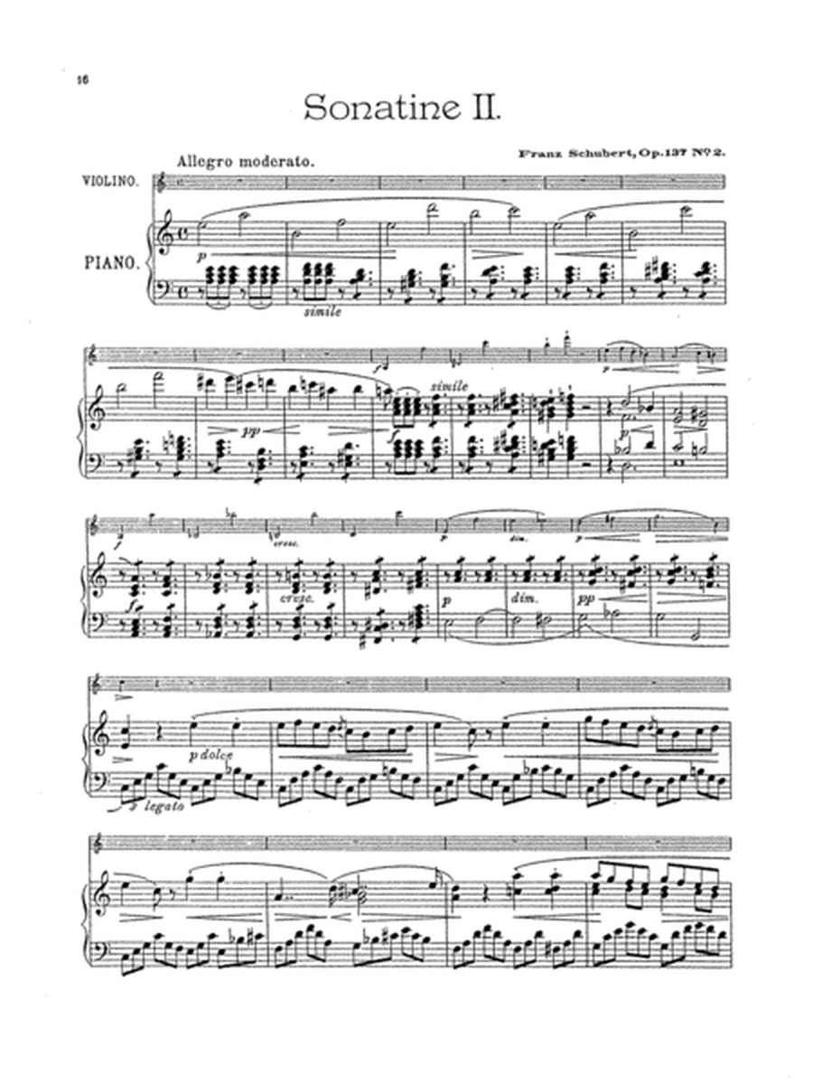 Schubert: Three Sonatas, Op. 137