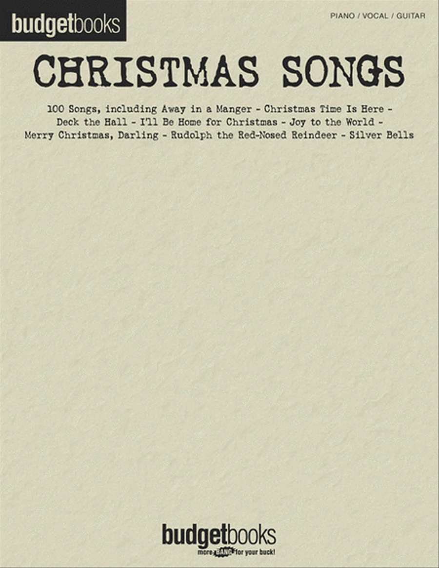 Christmas Songs Piano, Vocal, Guitar scores gallery preview page 1