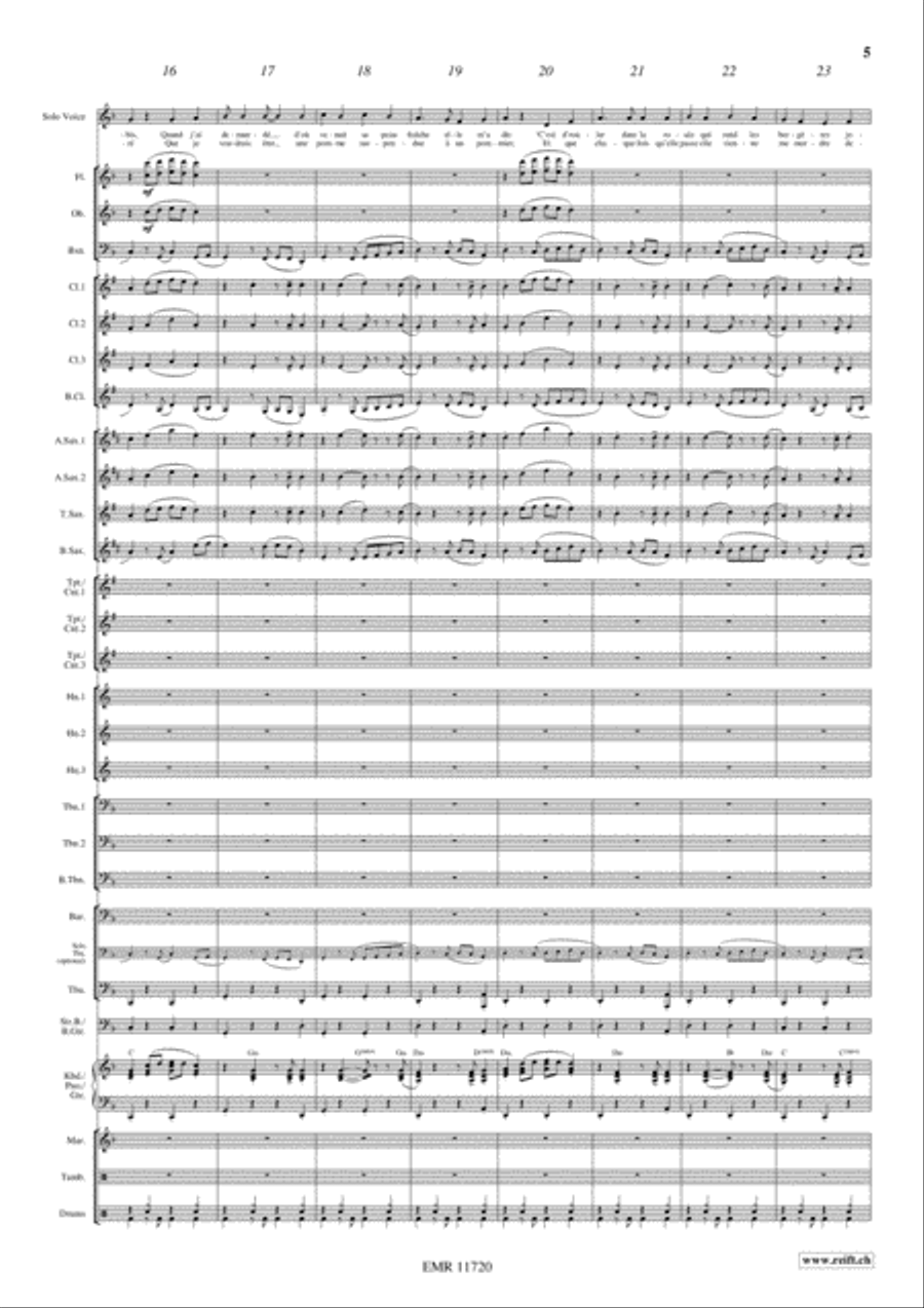 Siffler sur la Colline Concert Band scores gallery preview page 6