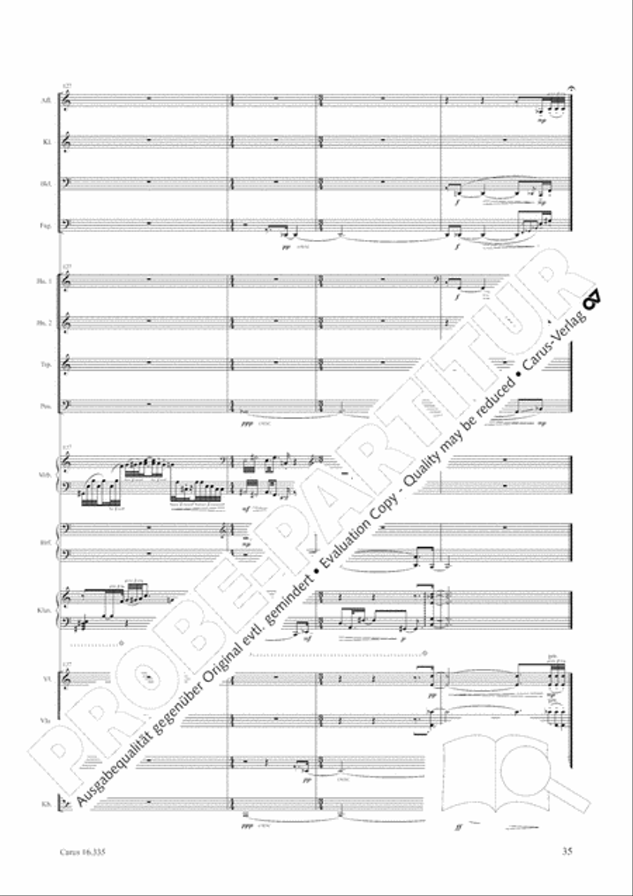 Esquisse: le froid Orchestra scores gallery preview page 36