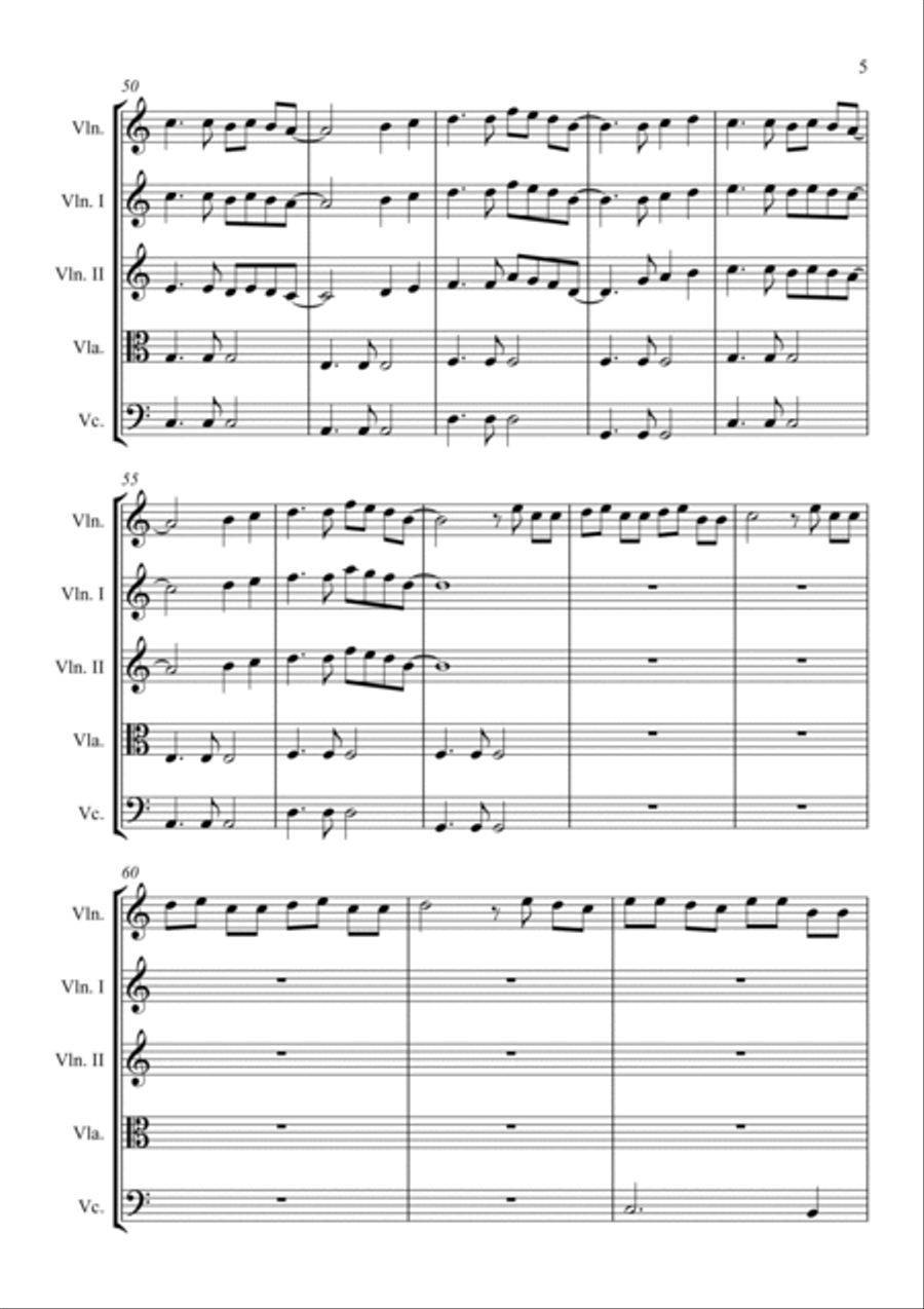 At My Worst At My Worst String Quintet scores gallery preview page 5