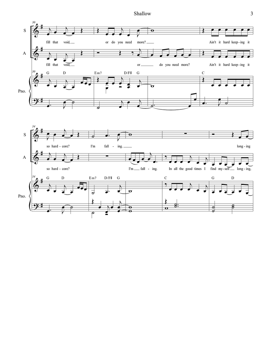Shallow 4-Part scores gallery preview page 3