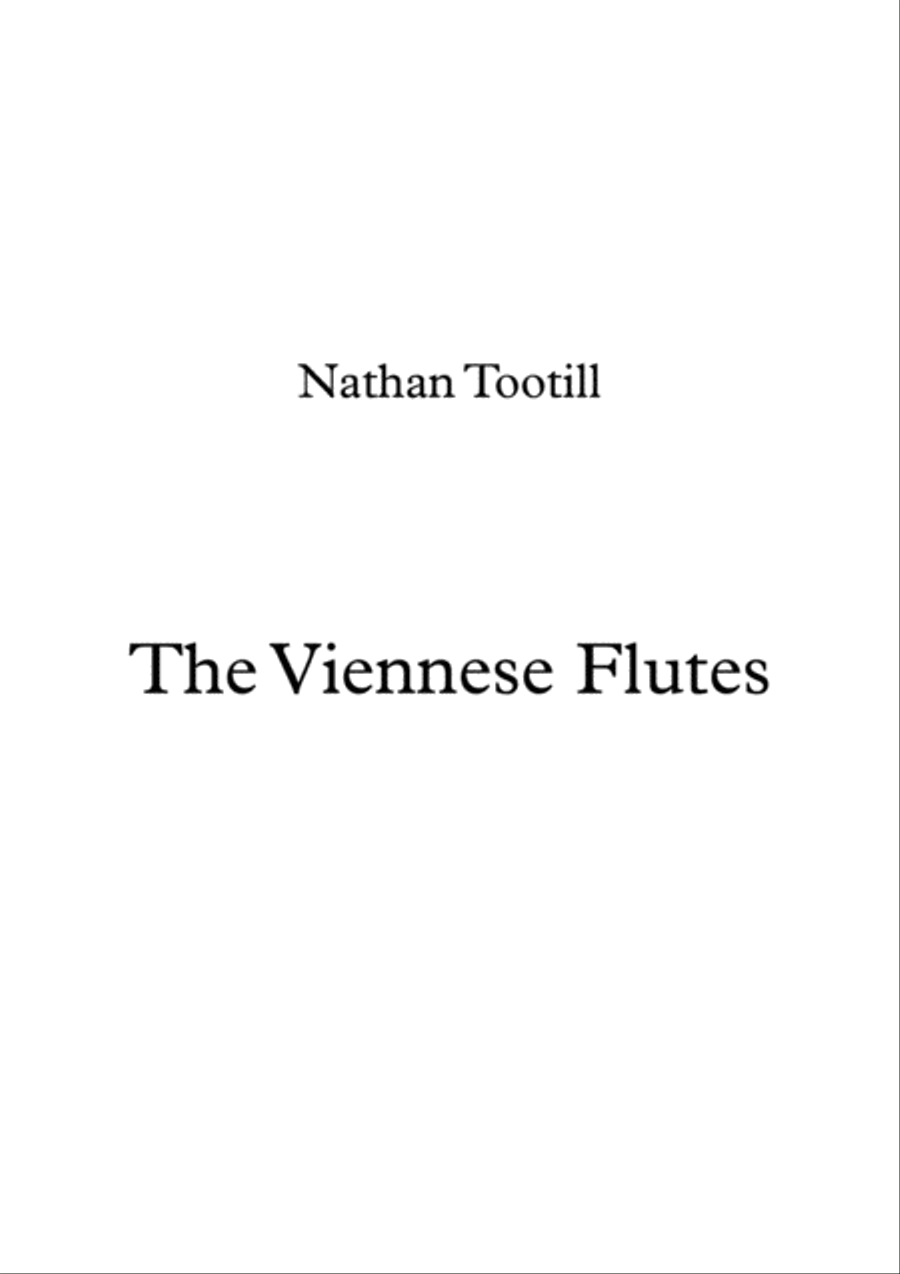 The Viennese Flutes Flute Solo scores gallery preview page 1