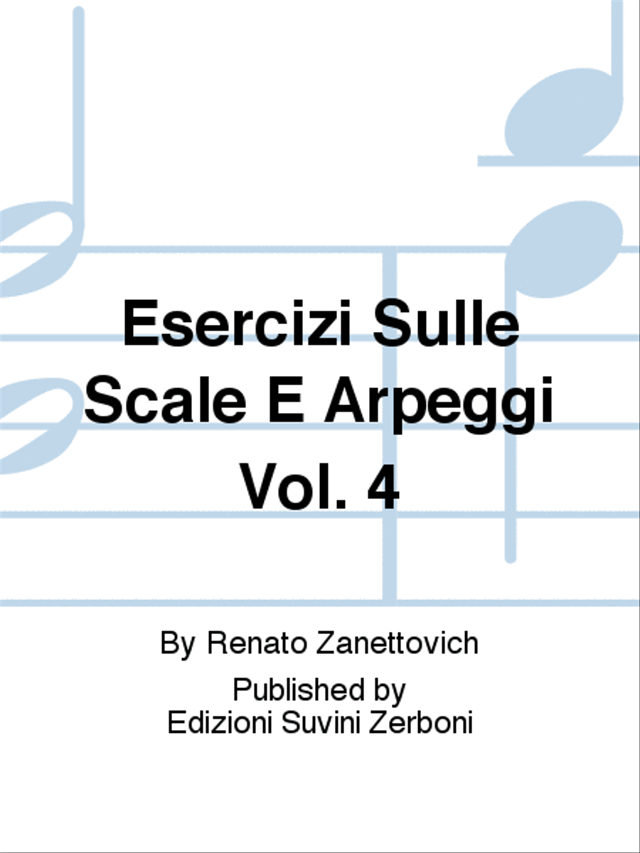 Esercizi Sulle Scale E Arpeggi Vol. 4 Violin Solo scores gallery preview page 1