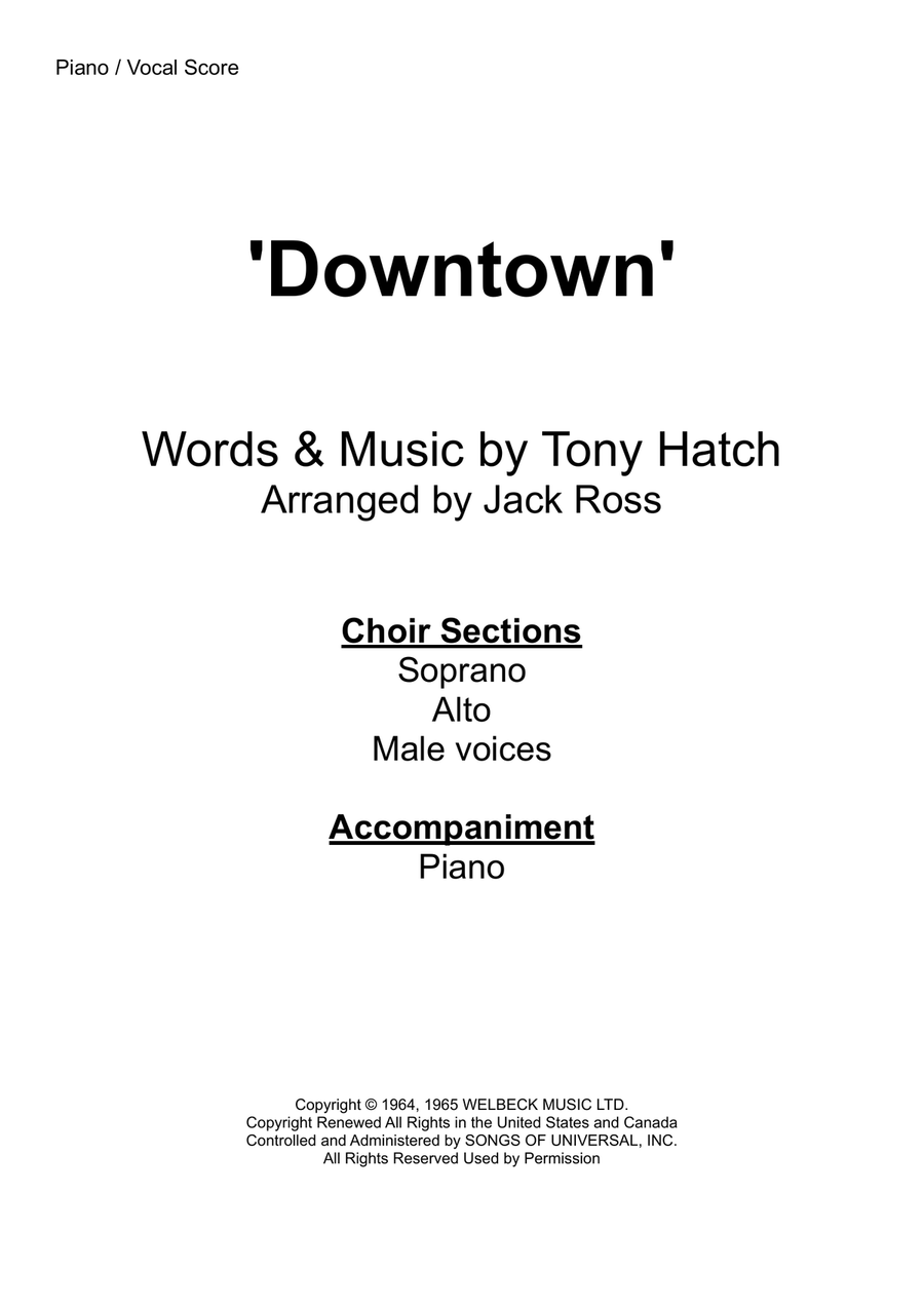 Downtown 3-Part scores gallery preview page 1