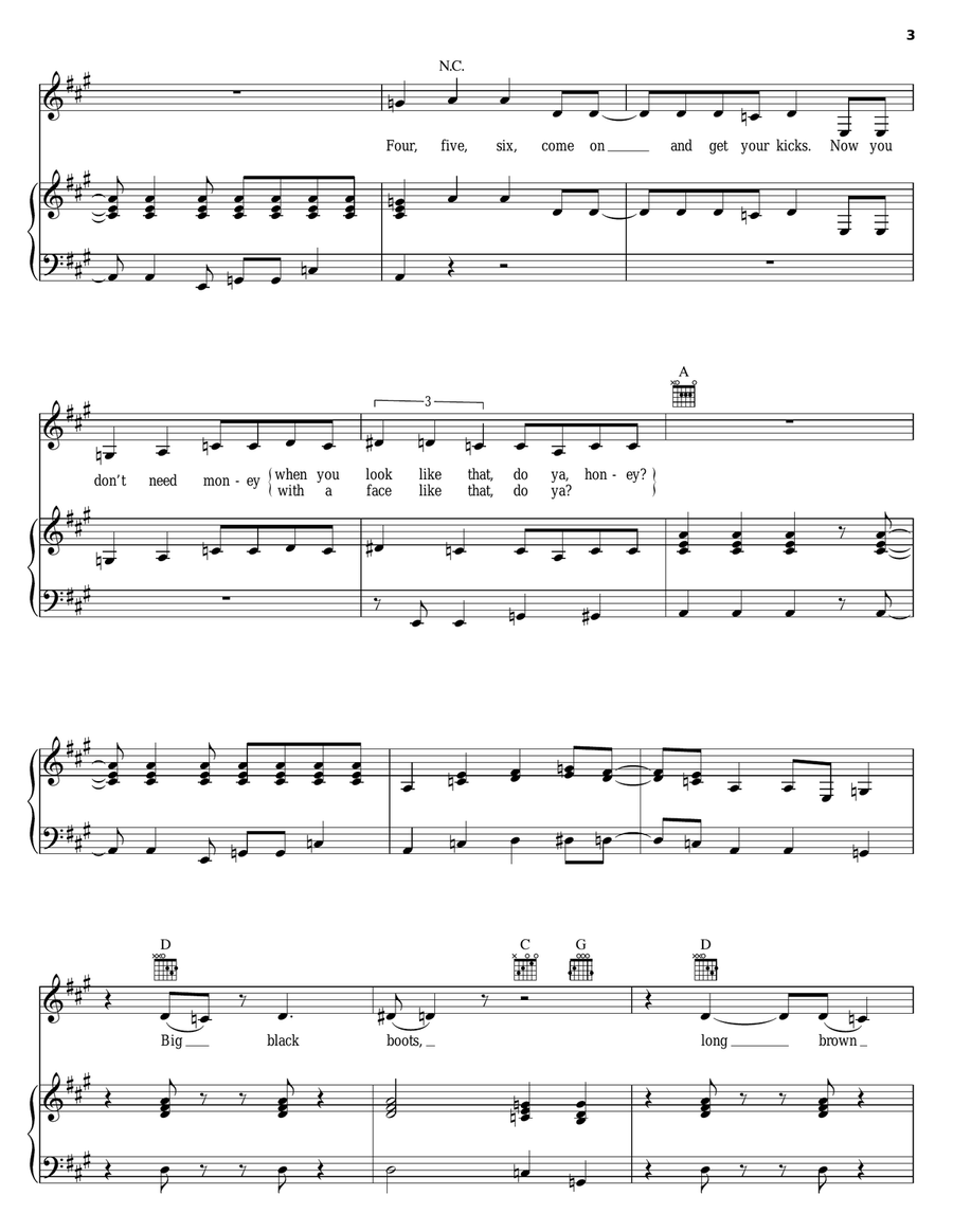 Are You Gonna Be My Girl Piano, Vocal, Guitar scores gallery preview page 3