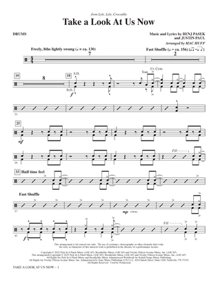 Take A Look At Us Now (from Lyle, Lyle, Crocodile) (arr. Mac Huff) - Drums