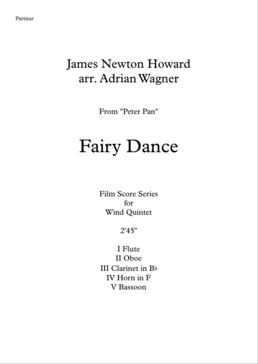 Peter Pan Woodwind Quintet scores gallery preview page 2