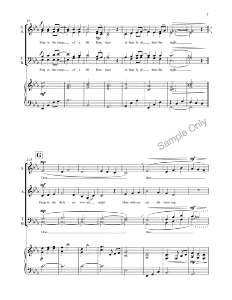 Solstice Song 4-Part scores gallery preview page 7