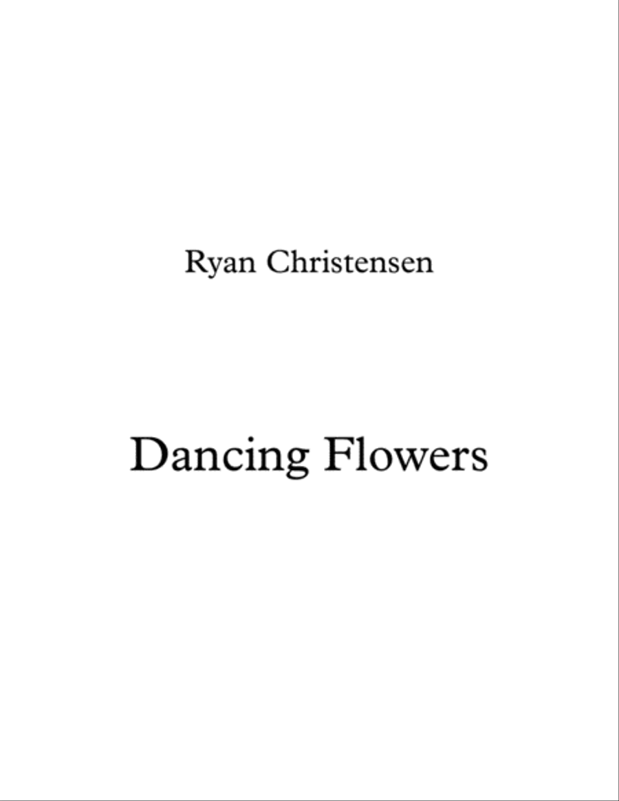Dancing Flowers Waltz- Solo Piano Piano Solo scores gallery preview page 1