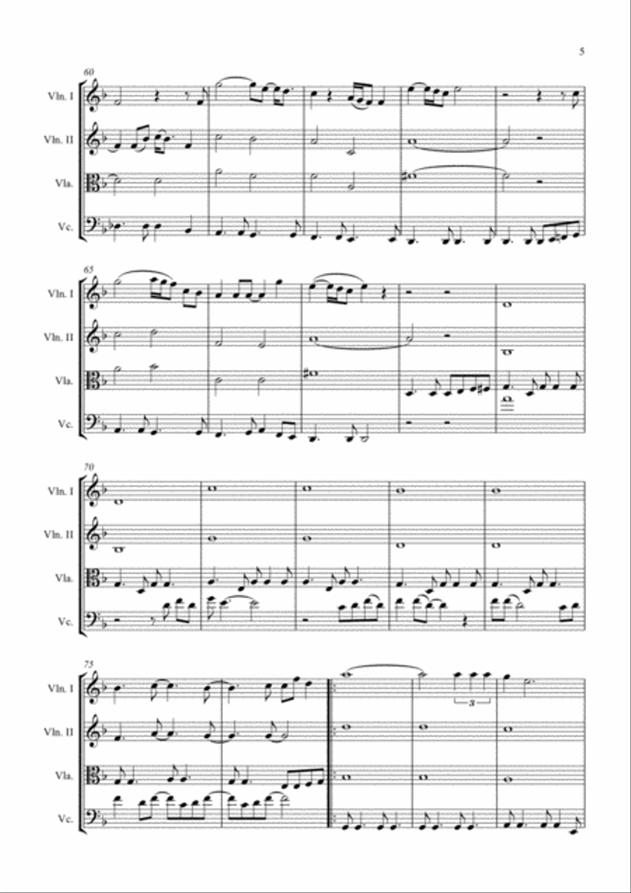 Let's Stay Together Let's Stay Together String Quartet scores gallery preview page 5