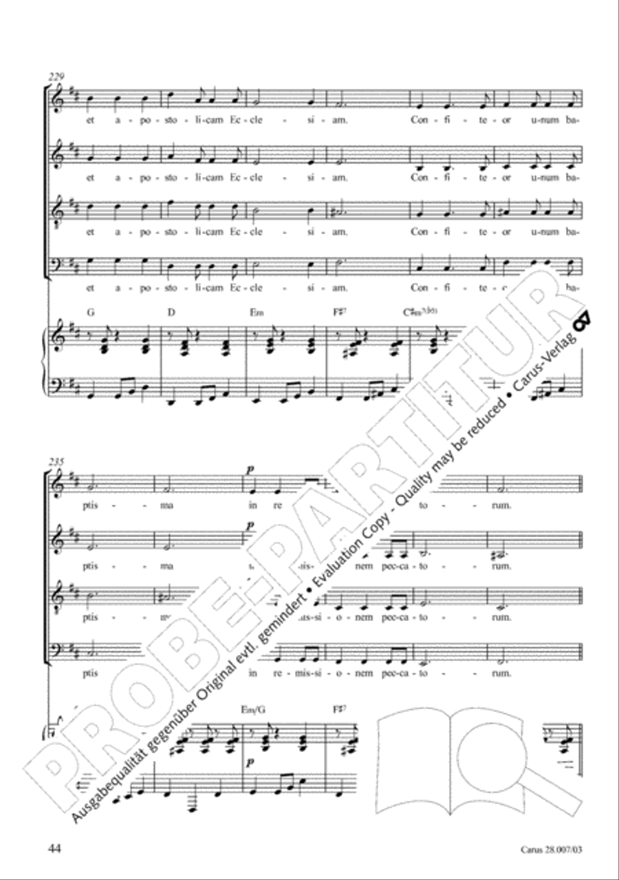 Missa latina 4-Part scores gallery preview page 45