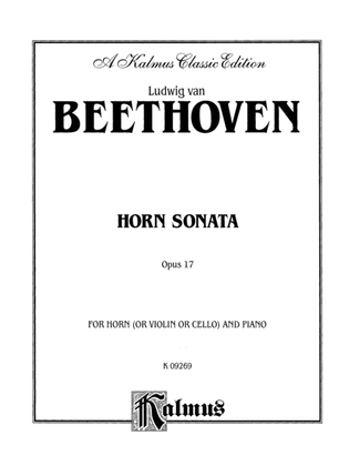 Book cover for Horn Sonata, Op. 17: Score