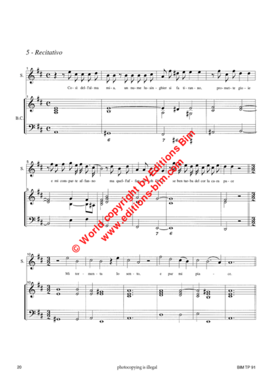 Qual mormorio giocondo Qual mormorio giocondo Soprano Voice scores gallery preview page 14