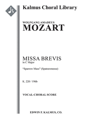 Book cover for Missa Brevis in C, K. 220/196b Sparrow Mass (Spatzenmesse)