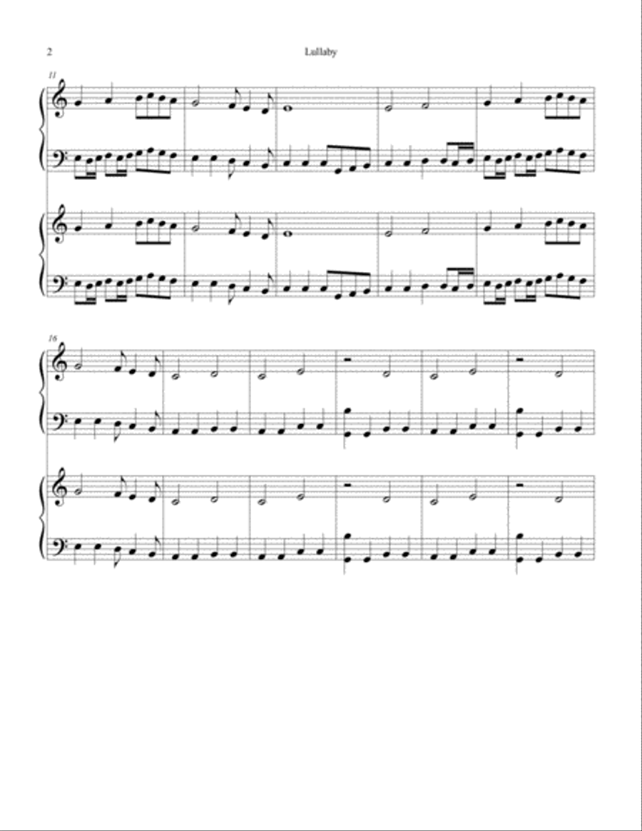 Lullaby Piano Method scores gallery preview page 2