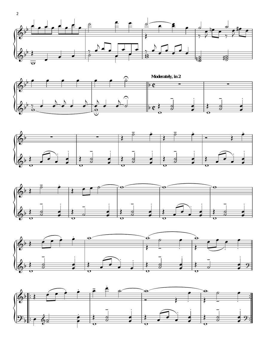Chocolat (Main Titles) Piano Solo scores gallery preview page 2