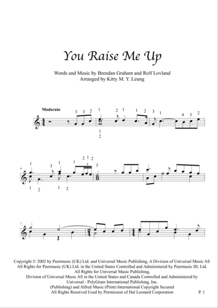 You Raise Me Up Harp scores gallery preview page 4