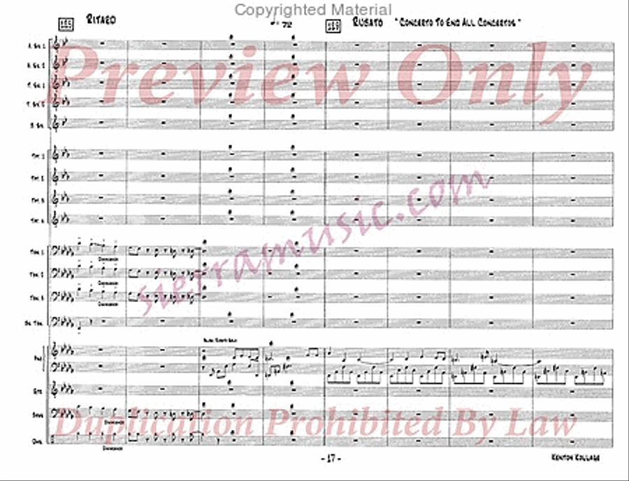Kenton Kollage Big Band scores gallery preview page 18