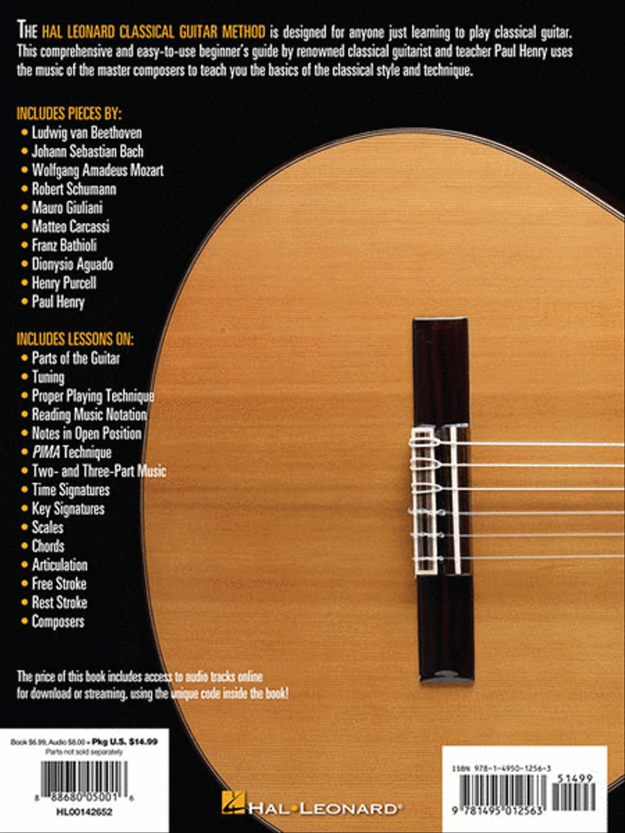 Hal Leonard Classical Guitar Method (Tab Edition) image number null