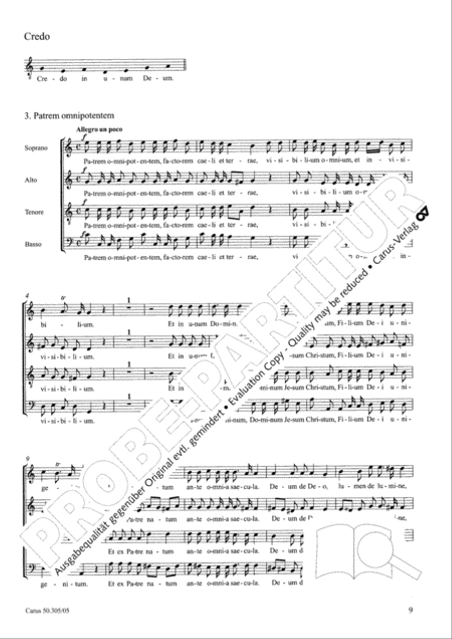 Missa Beatissimae Virginis Mariae 4-Part scores gallery preview page 10