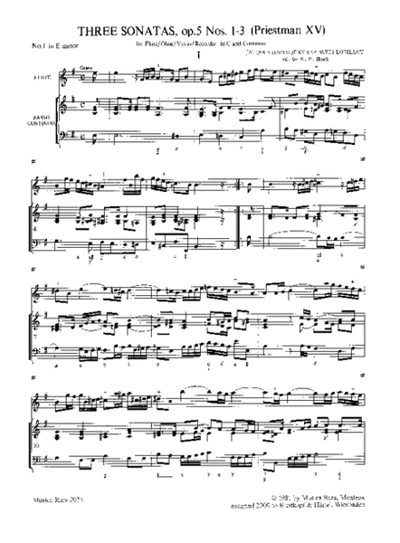 6 Sonatas Op. 5