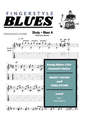 Book cover for Blues A - Fingerstyle for Acoustic Guitar