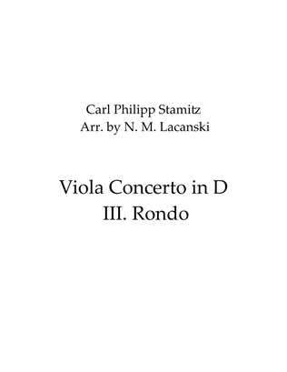 Viola Concerto in D III. Rondo
