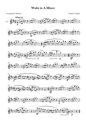 Waltz in A Minor | B. 150, Op. Posth. | Chopin | Clarinet
